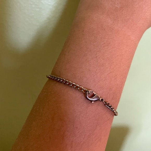 Silver Avon Mushroom Charm Bracelet and Earring Set - Picture 6 of 11